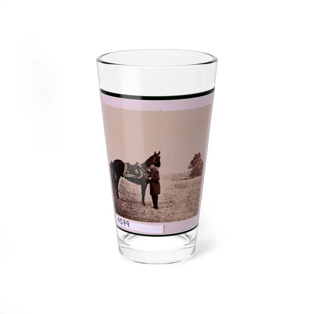 Ulysses S. Grant, Full-Length Portrait, Facing Left, Standing Alongside His War Horse, Cincinnati (U.S. Civil War) Pint Glass 16oz-16oz-Go Mug Yourself