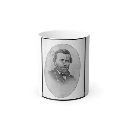 Ulysses S. Grant, in Uniform, Head-and-Shoulders Portrait, Facing Front (U.S. Civil War) Color Changing Coffee Mug 11oz-11oz-Go Mug Yourself