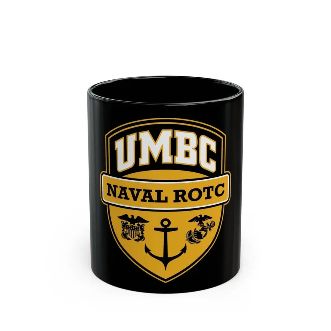 UMBC Naval ROTC (U.S. Navy) Black Coffee Mug 11oz - Go Mug Yourself
