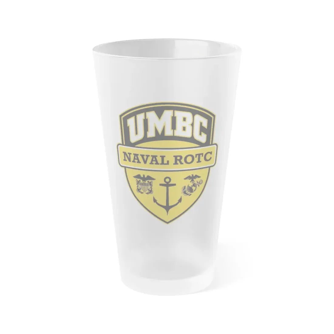UMBC Naval ROTC (U.S. Navy) Frosted Pint Glass 16oz Default Title - Go Mug Yourself