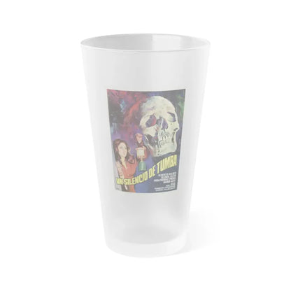 UN SILENCIO DE TUMBA 1976 Movie Poster - Frosted Pint Glass 16oz Default Title - Go Mug Yourself