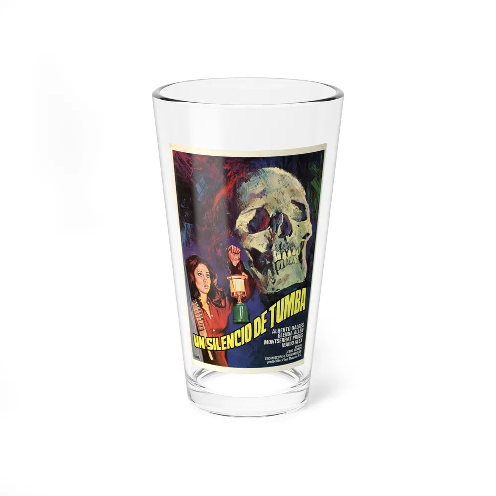 UN SILENCIO DE TUMBA 1976 Movie Poster - Pint Glass 16oz-16oz-Go Mug Yourself