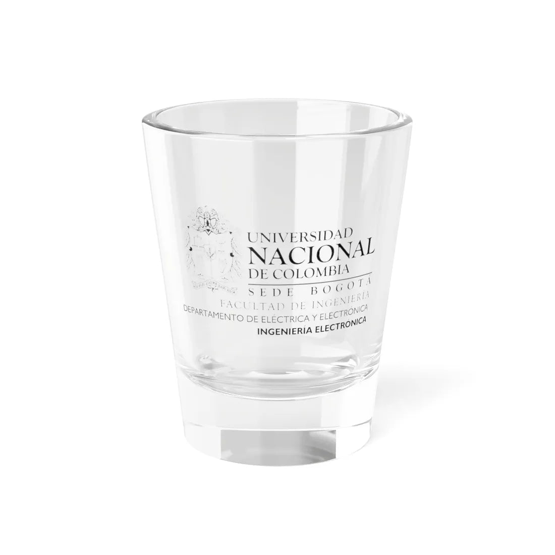 UNAL Aplicación Electrónica (Colombia) (Coat of Arms) Shot Glass 1.5oz 1.5oz - Go Mug Yourself