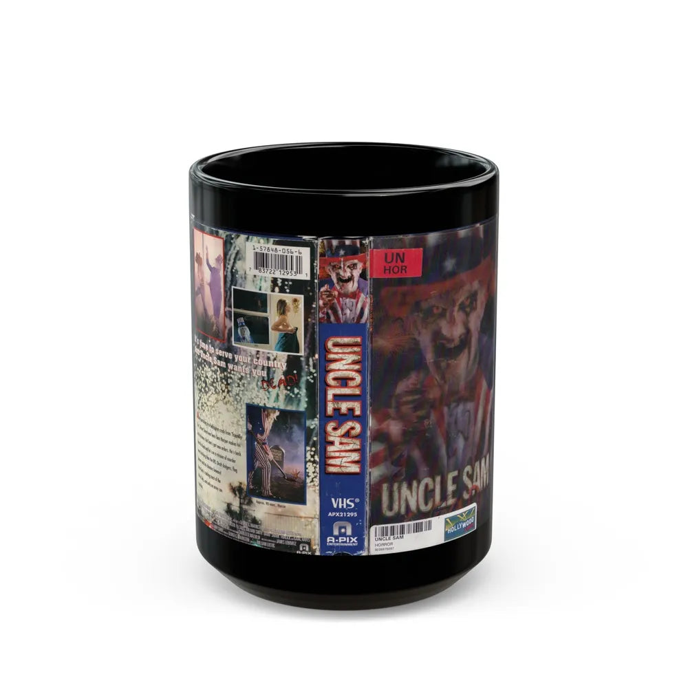 UNCLE SAM (VHS COVER) - Black Coffee Mug-15oz-Go Mug Yourself