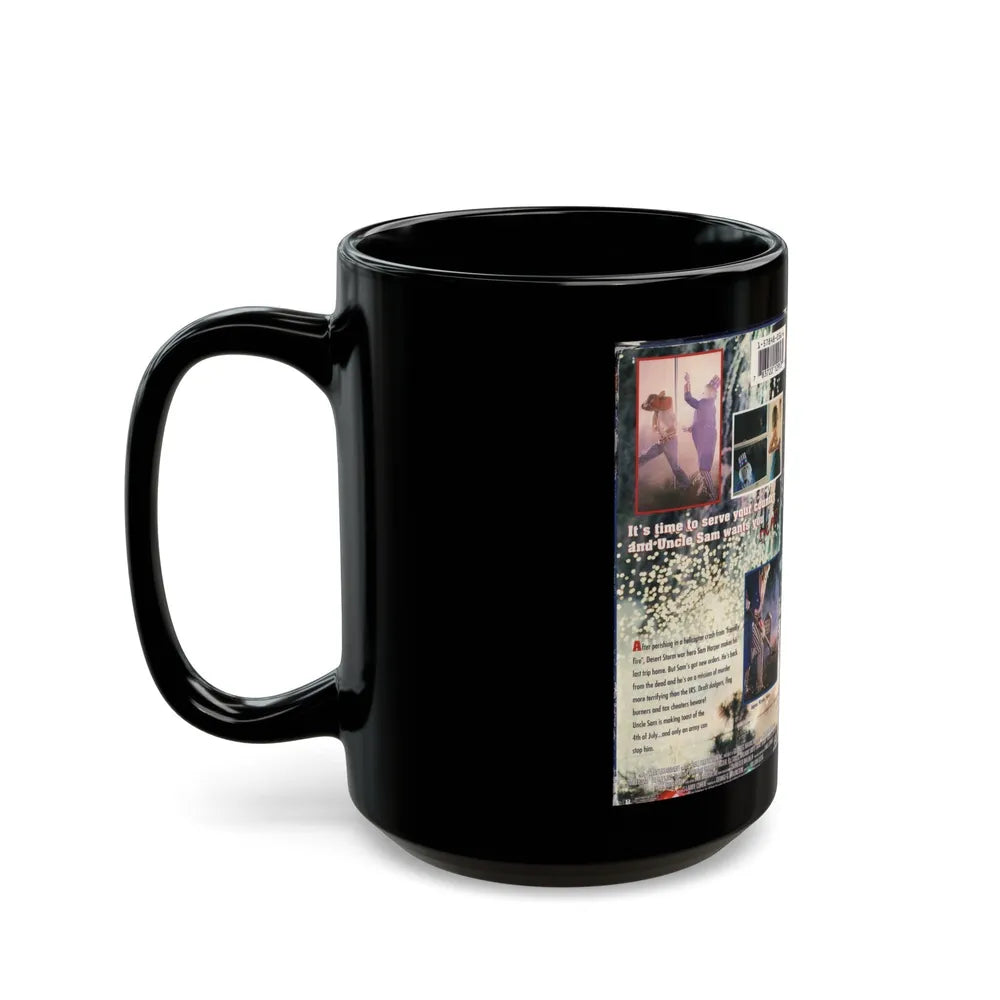 UNCLE SAM (VHS COVER) - Black Coffee Mug-Go Mug Yourself