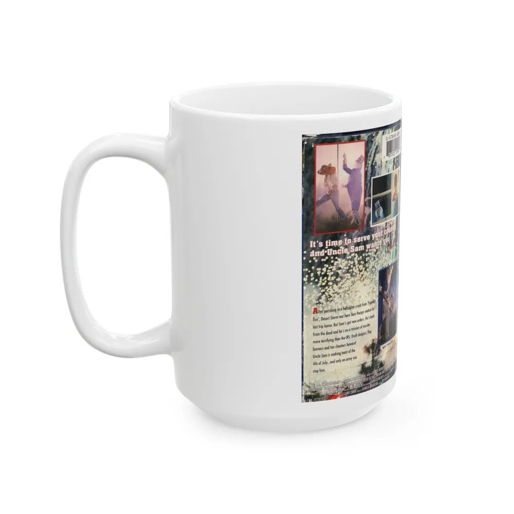 UNCLE SAM (VHS COVER) - White Coffee Mug-Go Mug Yourself