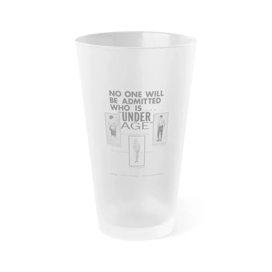 UNDER AGE 1964 Movie Poster - Frosted Pint Glass 16oz Default Title - Go Mug Yourself
