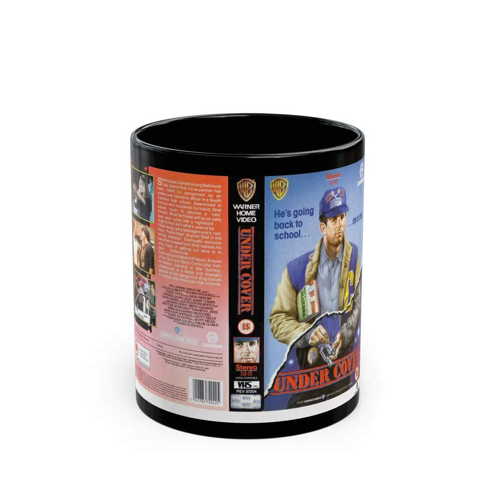 UNDER COVER (VHS COVER) - Black Coffee Mug-11oz-Go Mug Yourself