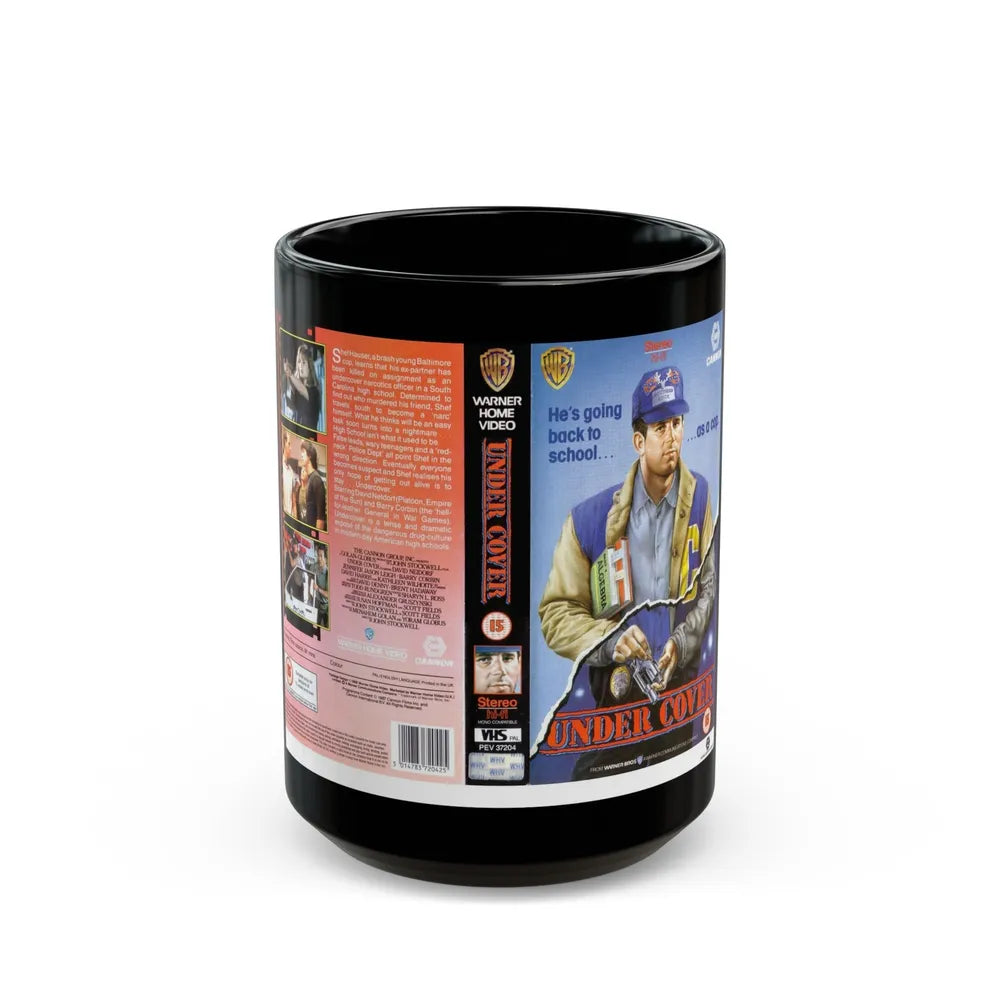 UNDER COVER (VHS COVER) - Black Coffee Mug-15oz-Go Mug Yourself