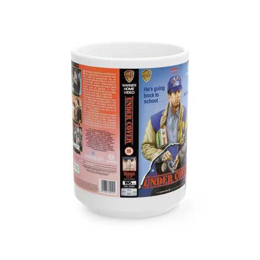 UNDER COVER (VHS COVER) - White Coffee Mug-15oz-Go Mug Yourself