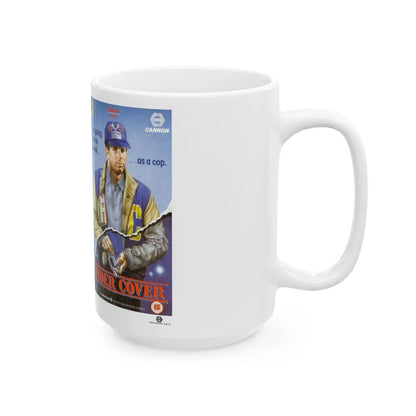 UNDER COVER (VHS COVER) - White Coffee Mug-Go Mug Yourself