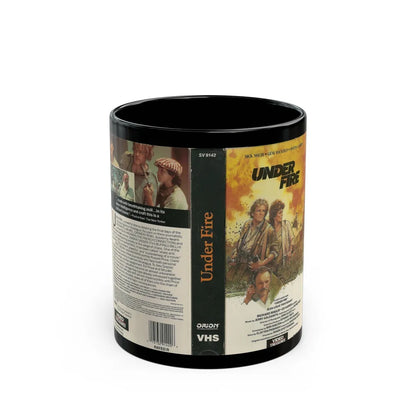 UNDER FIRE (VHS COVER) - Black Coffee Mug-11oz-Go Mug Yourself