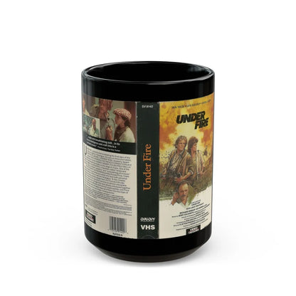 UNDER FIRE (VHS COVER) - Black Coffee Mug-15oz-Go Mug Yourself