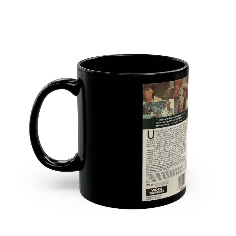 UNDER FIRE (VHS COVER) - Black Coffee Mug-Go Mug Yourself