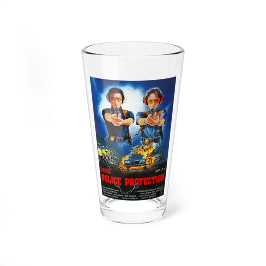 UNDER POLICE PROTECTION 1989 Movie Poster - Pint Glass 16oz 16oz - Go Mug Yourself