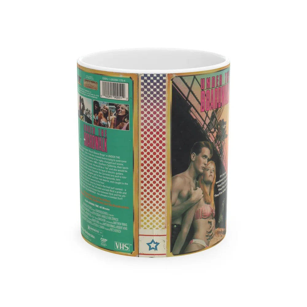 UNDER THE BOARDWALK (VHS COVER) - White Coffee Mug-11oz-Go Mug Yourself