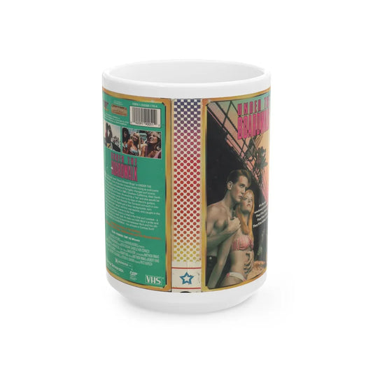 UNDER THE BOARDWALK (VHS COVER) - White Coffee Mug-15oz-Go Mug Yourself