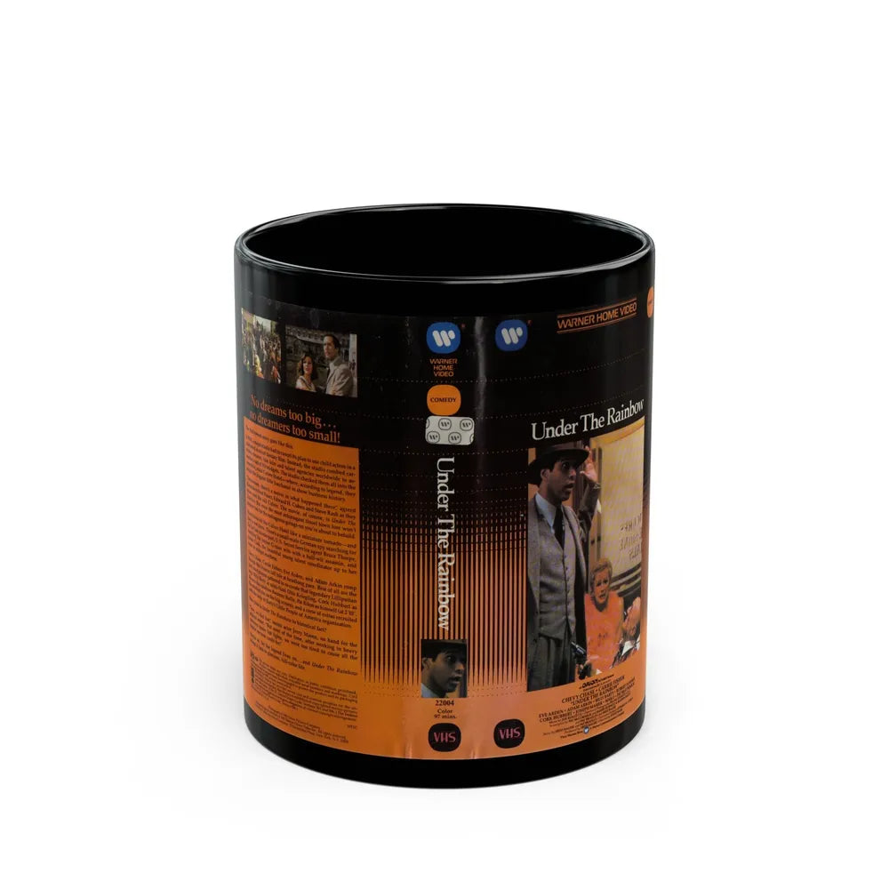 UNDER THE RAINBOW CLAMSHELL (VHS COVER) - Black Coffee Mug-11oz-Go Mug Yourself