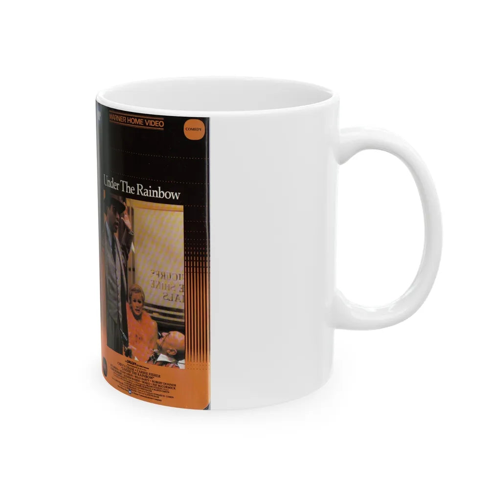 UNDER THE RAINBOW CLAMSHELL (VHS COVER) - White Coffee Mug-Go Mug Yourself