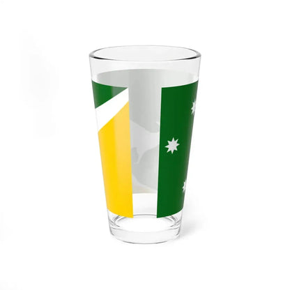 Under the Southern Cross Australia Flag By Justin R Smith (Australia) Pint Glass 16oz - Go Mug Yourself