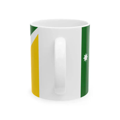 Under the Southern Cross Australia Flag By Justin R Smith (Australia) White Coffee Mug - Go Mug Yourself