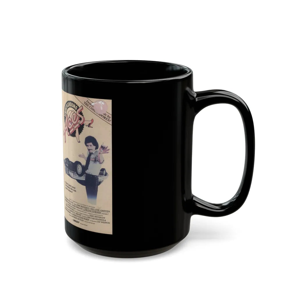 UNDERGROUND ACES (VHS COVER) - Black Coffee Mug-Go Mug Yourself