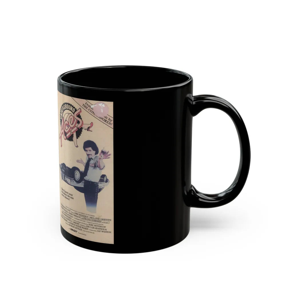 UNDERGROUND ACES (VHS COVER) - Black Coffee Mug-Go Mug Yourself