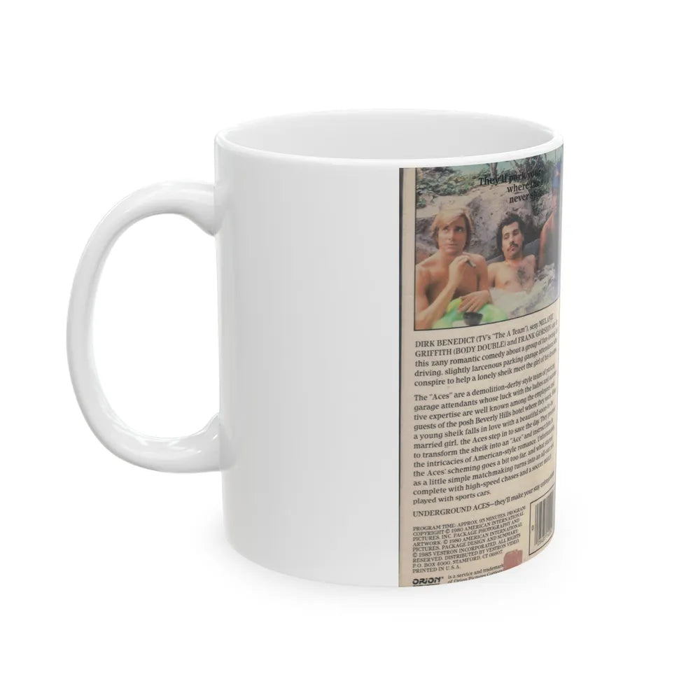 UNDERGROUND ACES (VHS COVER) - White Coffee Mug-Go Mug Yourself