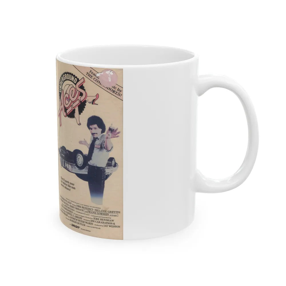 UNDERGROUND ACES (VHS COVER) - White Coffee Mug-Go Mug Yourself