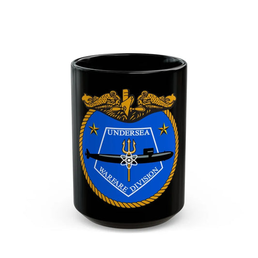 Undersea Warfare Division (U.S. Navy) Black Coffee Mug-15oz-Go Mug Yourself