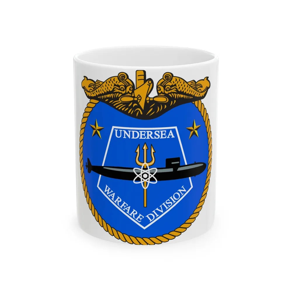 Undersea Warfare Division (U.S. Navy) White Coffee Mug-11oz-Go Mug Yourself