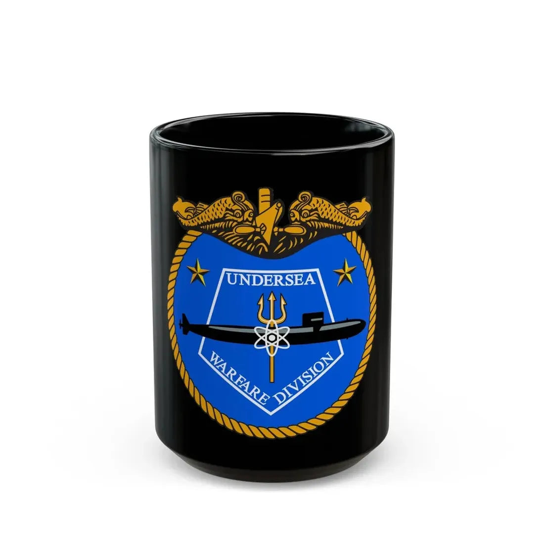Undersea Warfare Division (U.S. Navy) Black Coffee Mug 15oz - Go Mug Yourself