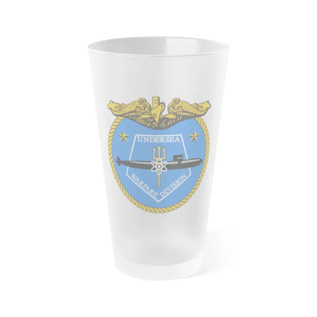 Undersea Warfare Division (U.S. Navy) Frosted Pint Glass 16oz Default Title - Go Mug Yourself