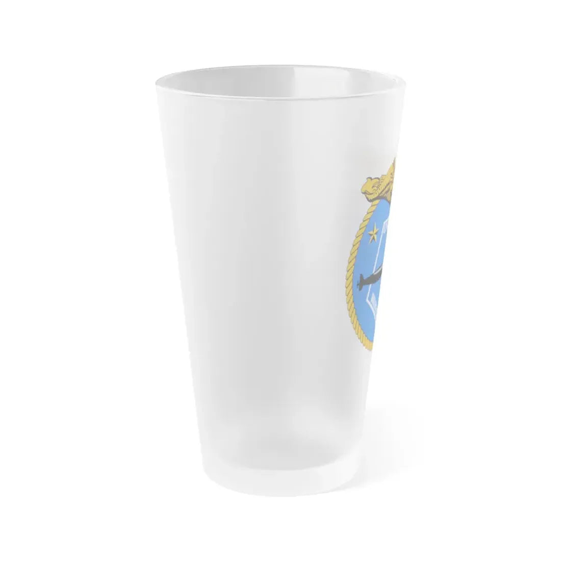 Undersea Warfare Division (U.S. Navy) Frosted Pint Glass 16oz - Go Mug Yourself