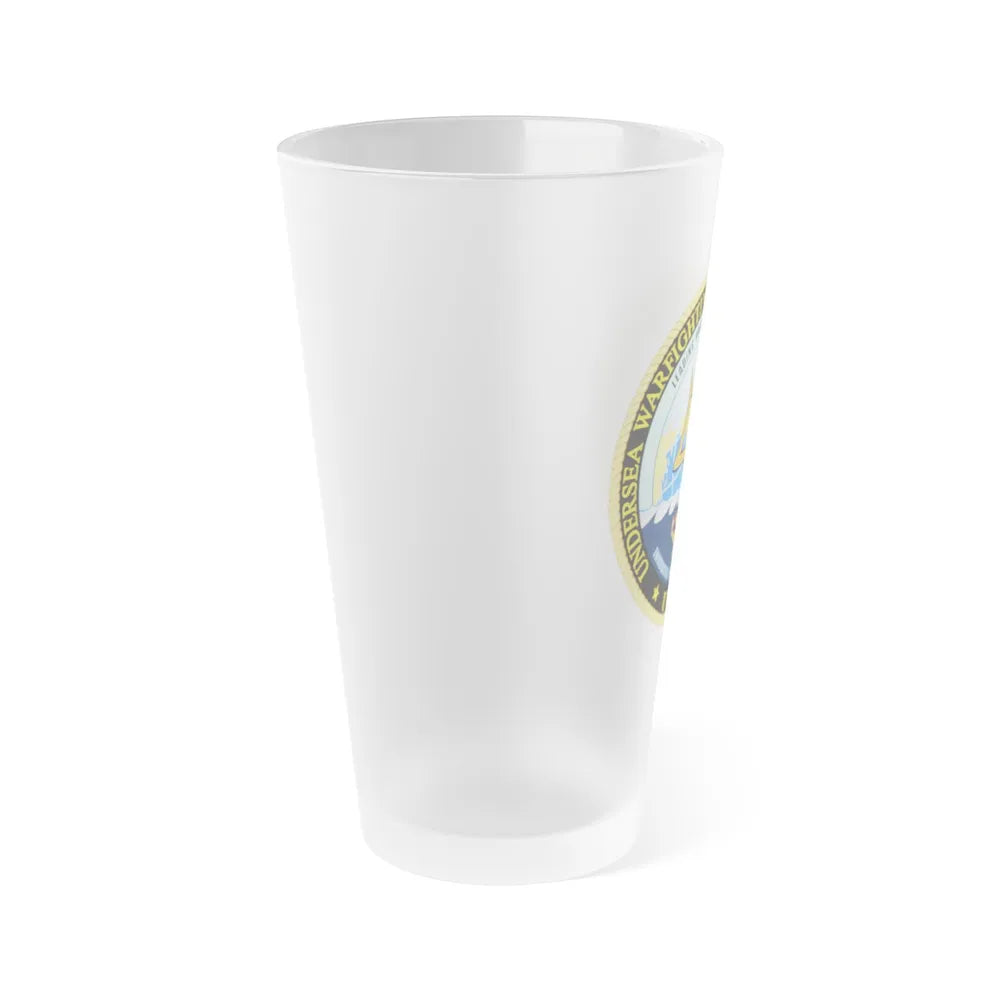 Undersea Warfighting Development Center (U.S. Navy) Frosted Pint Glass 16oz-Go Mug Yourself