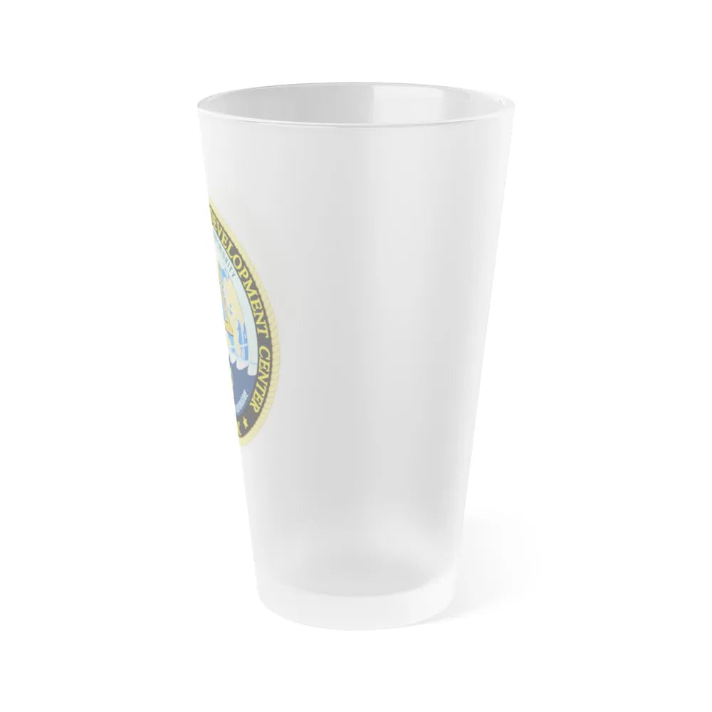 Undersea Warfighting Development Center (U.S. Navy) Frosted Pint Glass 16oz-Go Mug Yourself