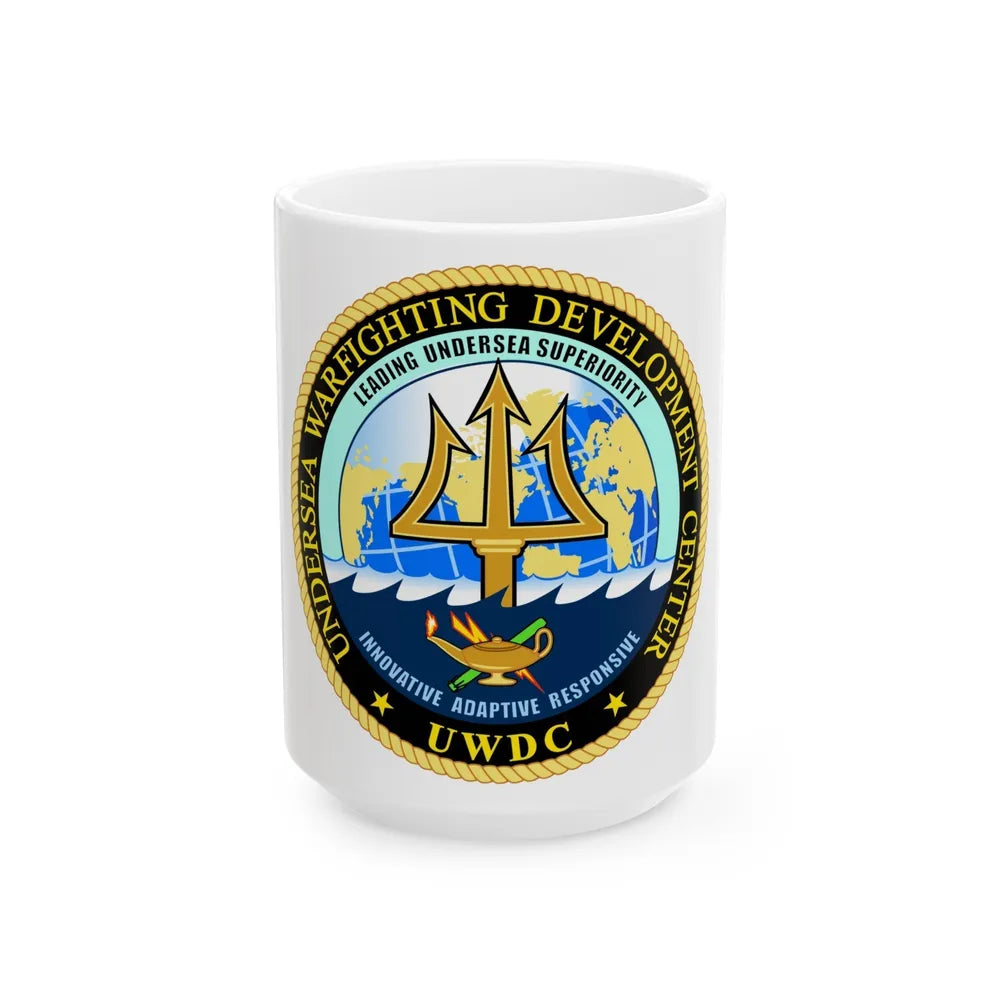 Undersea Warfighting Development Center (U.S. Navy) White Coffee Mug-15oz-Go Mug Yourself