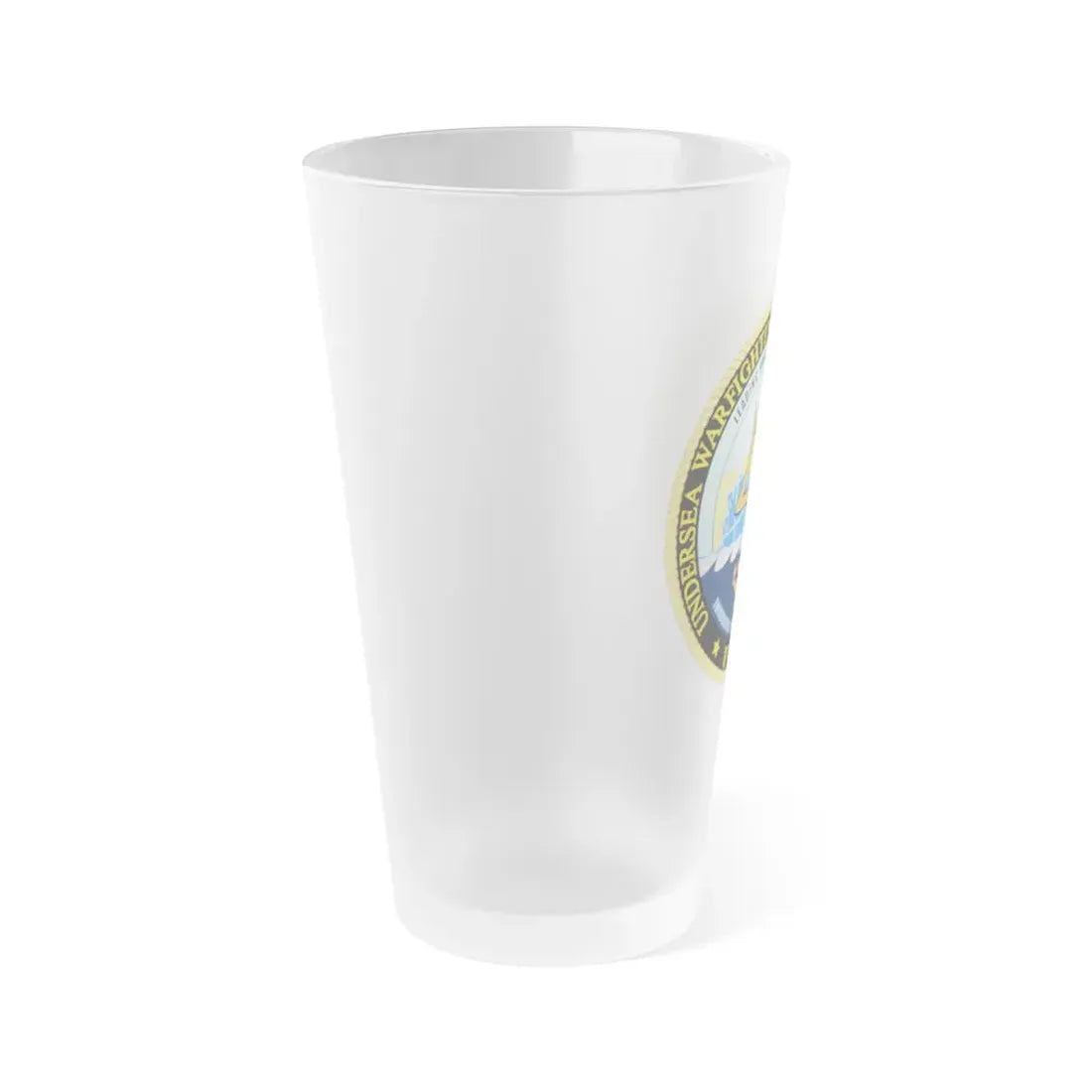 Undersea Warfighting Development Center (U.S. Navy) Frosted Pint Glass 16oz - Go Mug Yourself