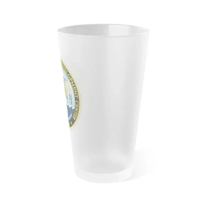 Undersea Warfighting Development Center (U.S. Navy) Frosted Pint Glass 16oz - Go Mug Yourself