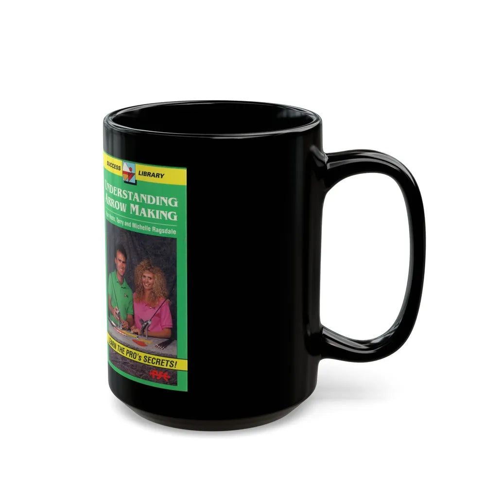 UNDERSTANDING ARROW MAKING YOUR HOSTS TERRY AND MICHELLE RAGSDALE (VHS COVER) - Black Coffee Mug-Go Mug Yourself