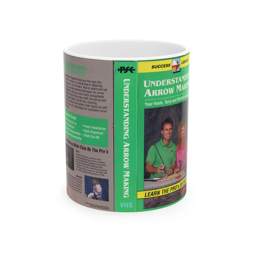 UNDERSTANDING ARROW MAKING YOUR HOSTS TERRY AND MICHELLE RAGSDALE (VHS COVER) - White Coffee Mug-11oz-Go Mug Yourself