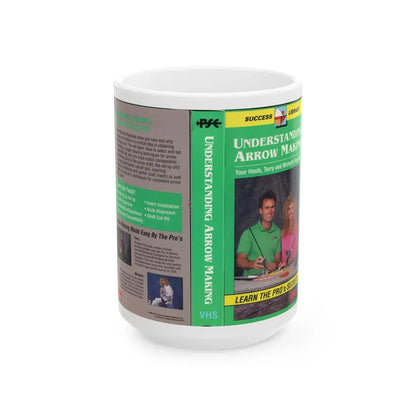 UNDERSTANDING ARROW MAKING YOUR HOSTS TERRY AND MICHELLE RAGSDALE (VHS COVER) - White Coffee Mug 15oz - Go Mug Yourself