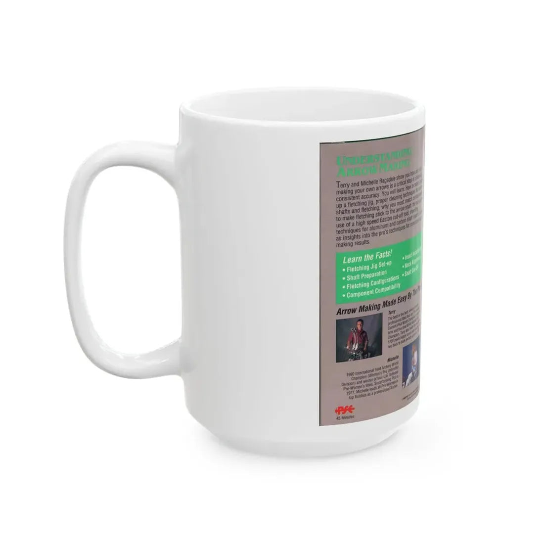 UNDERSTANDING ARROW MAKING YOUR HOSTS TERRY AND MICHELLE RAGSDALE (VHS COVER) - White Coffee Mug - Go Mug Yourself