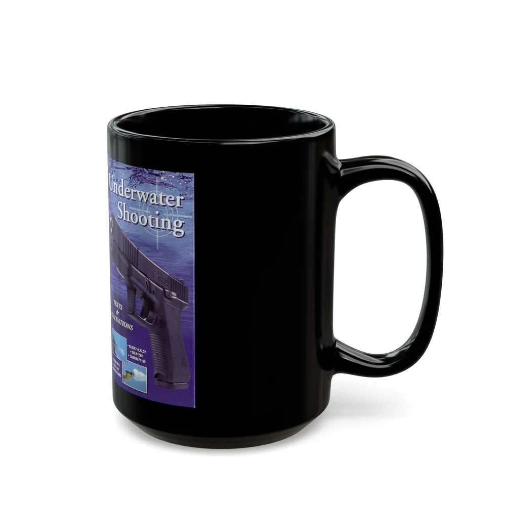 UNDERWATER SHOOTING (VHS COVER) - Black Coffee Mug-Go Mug Yourself