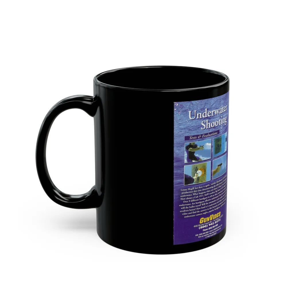 UNDERWATER SHOOTING (VHS COVER) - Black Coffee Mug-Go Mug Yourself