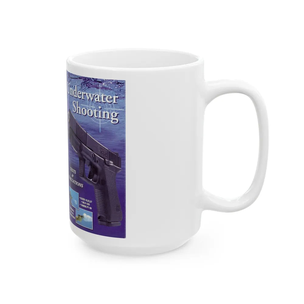 UNDERWATER SHOOTING (VHS COVER) - White Coffee Mug-Go Mug Yourself