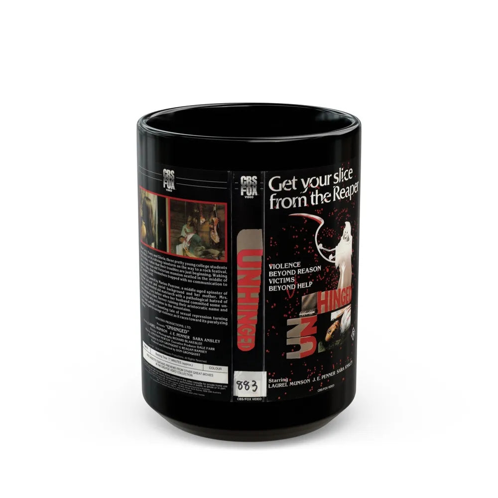 UNHINGED (VHS COVER) - Black Coffee Mug-15oz-Go Mug Yourself