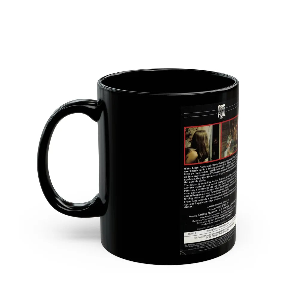 UNHINGED (VHS COVER) - Black Coffee Mug-Go Mug Yourself