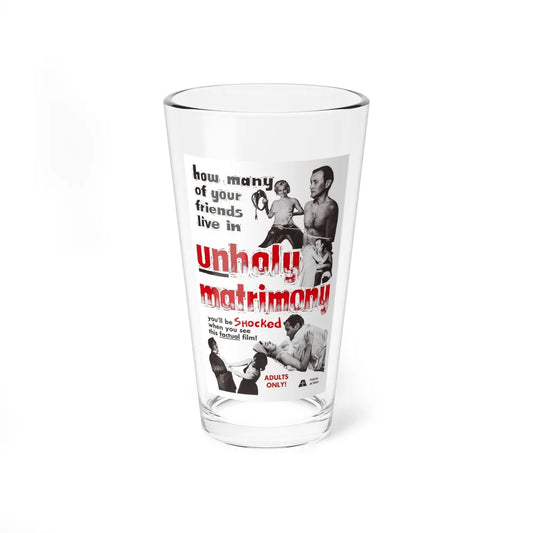 UNHOLY MATRIMONY 1988 Movie Poster - Pint Glass 16oz-16oz-Go Mug Yourself