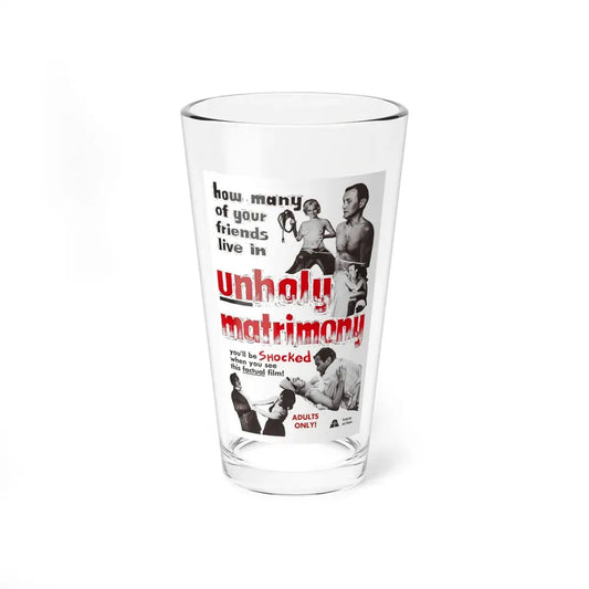 UNHOLY MATRIMONY 1988 Movie Poster - Pint Glass 16oz 16oz - Go Mug Yourself